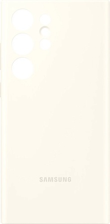 Чехол для телефона Samsung Silicone Case S23 Ultra (бежевый хлопок)