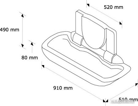 Пеленальный столик Merida Складной настенный BC1