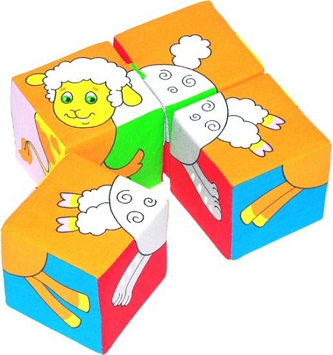 Кубики Мякиши Собери картинку Домашние животные 209