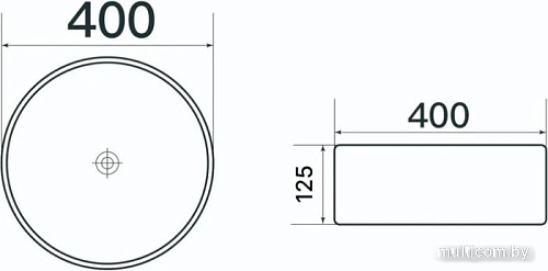 Умывальник Axus 40 9514C-M001