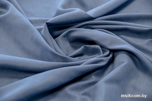 Комплект штор Decoretto Сатин индиго СИ-K12 4.5x2.5 м (синий, 2 шт)