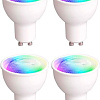 Светодиодная лампочка Yeelight Smart Bulb W1 Multicolor YGYC0120004WTEU GU10 4.5 Вт (4 шт)