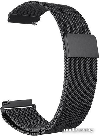 Браслет Rumi Milanese loop металлический 18 мм (черный)