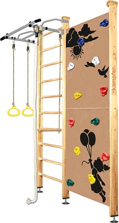 Детский спортивный комплекс Kampfer Jungle Ceiling Girl (стандарт, натуральный/белый антик)