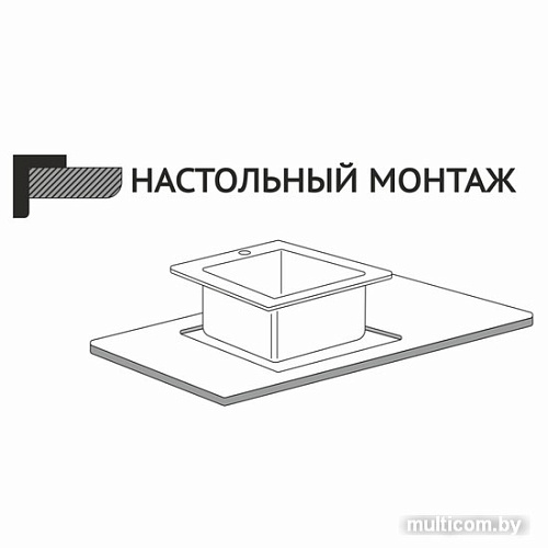 Кухонная мойка Mixline 547230 (черный графит, 3 мм)