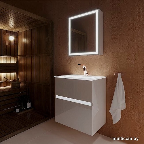 Lauter Шкаф с зеркалом Emma (с подсветкой, белый глянец)