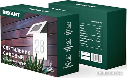 Уличный настенный светильник Rexant Риджент 602-2413