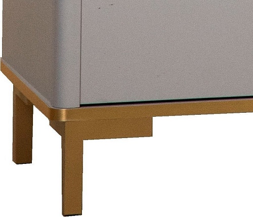 Комод Олмеко Антре 65.01 (серый/золото/белый)