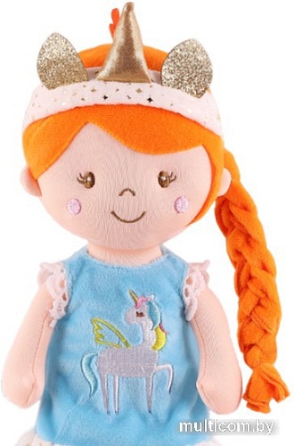 Кукла Maxitoys Хлоя с рыжей косичкой в голубом платье MT-CR-D01202321-30