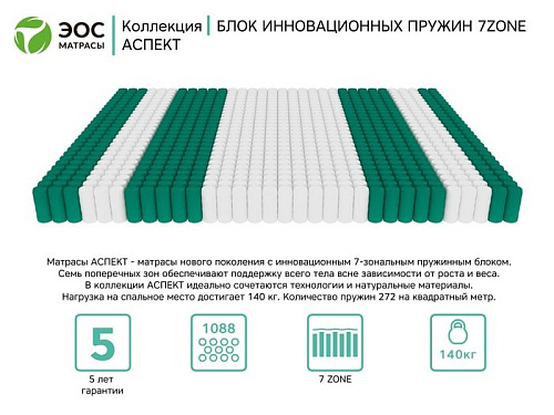 Матрас ЭОС Аспект Тип 7 140x200 (трикотаж)