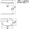 Умывальник Creavit Topic 70x45 TP172-00CB00E-0000