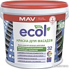 Краска Ecol 32 ВД-АК-1032 фасадная 3 л (белый)