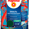 Эмаль Alpina Быстросохнущая по ржавчине 0.75 л (RAL6005, зеленый)