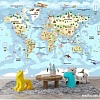 Фотообои Citydecor Детская Карта мира 343 300x260