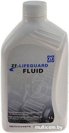 Трансмиссионное масло ZF LifeguardFluid 6 1л