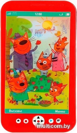 Интерактивная игрушка Умка Музыкальный телефон Три Кота B1507473-R10