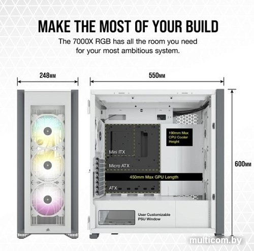 Корпус Corsair iCUE 7000X RGB CC-9011227-WW