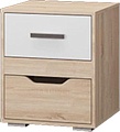 Тумба MLK Джуниор прикроватная (дуб сонома/белый)
