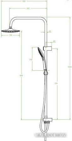 Душевая система Laveo Zorita PLZ 70KX