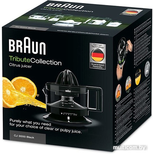 Соковыжималка Braun Tribute CJ 3000 (черный)