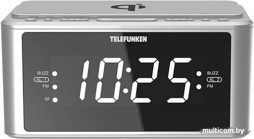 Радиочасы TELEFUNKEN TF-1595U (серебристый)