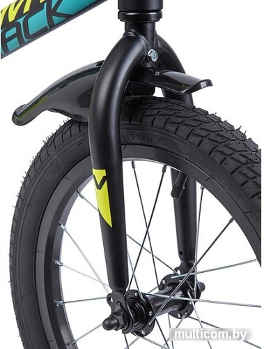 Детский велосипед Novatrack Tornado 16 (черный/желтый, 2019)