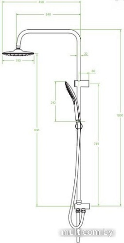 Душевая система Laveo Zorita PLZ 70KX