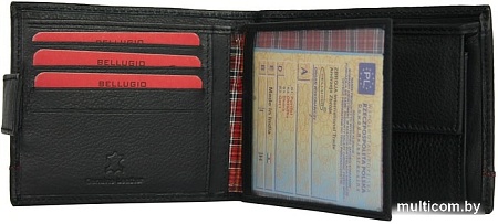 Кошелек Bellugio ZM-37-354 (черный/красный)