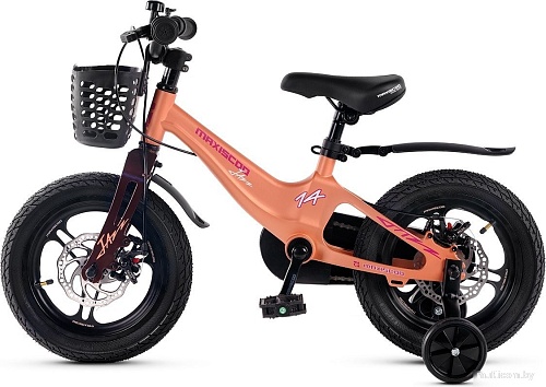 Детский велосипед Maxiscoo Jazz Pro 14 2025 MSC-J1441P (пудра, разобранный)