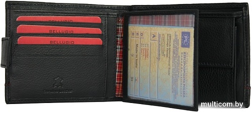 Кошелек Bellugio ZM-37-354 (черный/красный)