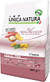 Сухой корм для собак Unica Natura Unico Mini с уткой, рисом и картофелем 800 г