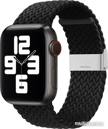 Ремешок Hurtel Strap Fabric для Apple Watch 9/8/7/6/SE/5/4/3/2, 41мм/40мм/38мм (черный)