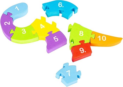 Мозаика/пазл Bondibon Динозаврик Изучаем цифры ВВ4218