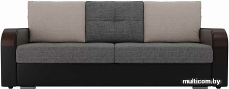 Диван Лига диванов Мейсон 102152 (серый/черный/бежевый)
