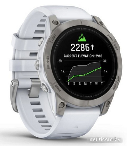 Garmin Epix Pro Gen 2 Sapphire 47 мм (титан/белый камень)