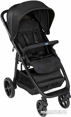 Коляска прогулочная «книга» Chicco Multiride (jet black)
