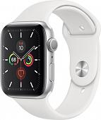 Умные часы Apple Watch Series 5 44 мм (серебристый алюминий/белый спортивный)