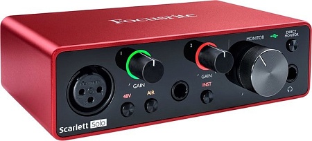 Аудиоинтерфейс Focusrite Scarlett Solo Studio (3-е поколение)
