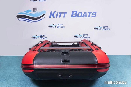 Моторно-гребная лодка KittBoats 410 НДНД (черный/красный)