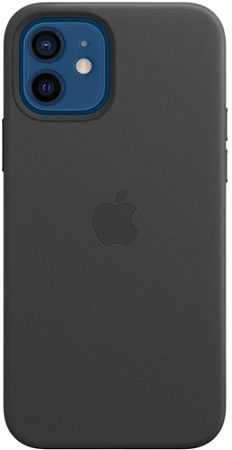 Чехол Apple MagSafe Leather Case для iPhone 12/12 Pro (черный)