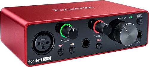 Аудиоинтерфейс Focusrite Scarlett Solo Studio (3-е поколение)
