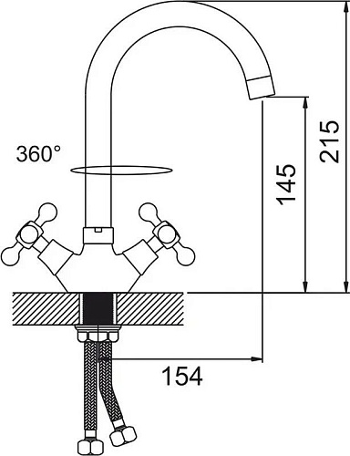 Смеситель Gota Rocio Kreshel 312310-GOTA