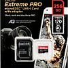 Карта памяти SanDisk Extreme PRO SDSQXCZ-256G-GN6MA microSDXC 256GB (с адаптером)