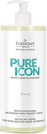 Farmona Мицеллярная вода Pure Icon для снятия макияжа с лица глаз 500 мл