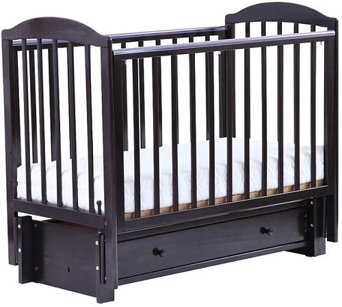 Классическая детская кроватка ЛЕЛЬ Кубаночка-5 БИ 41 (венге)