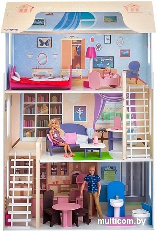 Кукольный домик Paremo Шарм с мебелью PD315-02