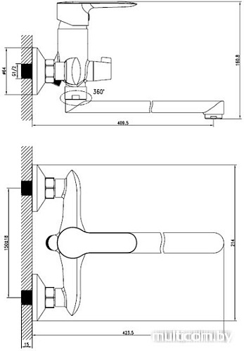 Смеситель IDDIS Cuba [CUBSBL2i10]