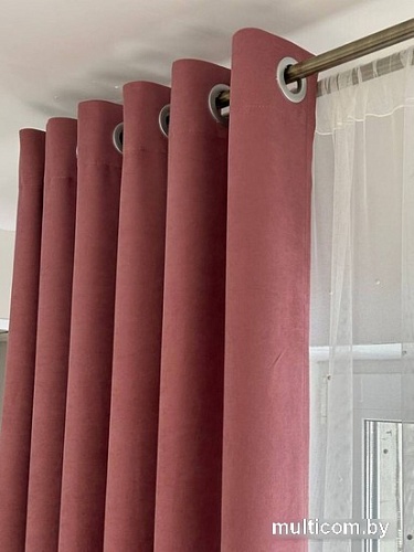 Комплект штор Модный текстиль Канвас 09L 112MTKANVASMO2-11 2.7x3 (2шт, розовая пудра/античный)