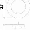 Ручка мебельная Boyard Olsen RC463BL.3