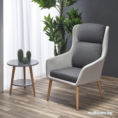 Стул-кресло Halmar Purio (светло-серый/темно-серый)